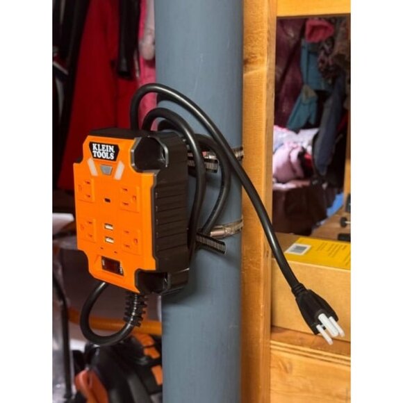 Magnetic Power Strip with Surge Protector, Extension Cord, 4 Outlets - Picture 2 of 2